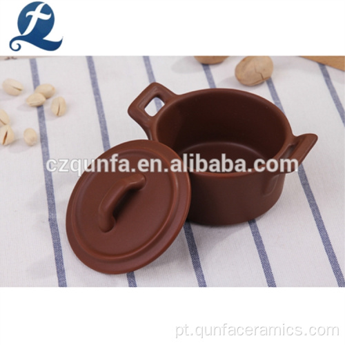 Conjunto cerâmico feito sob encomenda por atacado de Bakeware do bolo